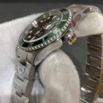 102A arf 40mm ,50th anos,16610LV ,caixa de aco ,bezel aluminio verde ,mostrador preto ,cal.SH3135,aco 904L (2)