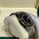 102UB bp 40mm, pre-ceramica PRETO, caixa banhado ouro MISTO 18k, bezel aluminio PRETO, mostrador PRETO,cal (2)