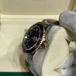 102UB bp 40mm, pre-ceramica PRETO, caixa banhado ouro MISTO 18k, bezel aluminio PRETO, mostrador PRETO,cal (4)