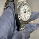 121E bp explorer ii vintage 40mm ,caixa de aco, bezel de aco ,fundo branco ,bracelete metal, eta-a2836 ,aco 316L -6
