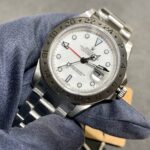 121E bp explorer ii vintage 40mm ,caixa de aco, bezel de aco ,fundo branco ,bracelete metal, eta-a2836 ,aco 316L -9