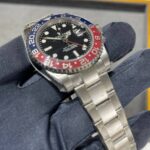 124S noob V10,40mm PEPSI, com bezel VR MK1 ,fundo preto,bracelete metal Oyster,eta-a2836 aco 904L (2)