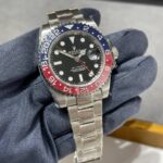 124S noob V10,40mm PEPSI, com bezel VR MK1 ,fundo preto,bracelete metal Oyster,eta-a2836 aco 904L (5)