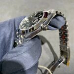 132DA CLEAN 41mm datejust caixa aco bezel de LISO, mostrador VERDE OLIVEIRA ,bracelete JUBILEE, aco 904L ,CLONE3235-8