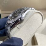 137AB GMF 41mm, datejust 2022, caixa d aco, mostrador CINZA, bracelete Jubilee, clone 3235 (3)