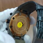 16 noob ‘pride of indonesia” Chronograph mostrador detalhe champanha, pulseira de couro ,eta 7750 (1)