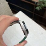 27A jf caixa de aco bezel ceramica verdeado pulseira camuflado cal.A3126 (4)