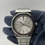 34A jf ap15400 V5 41mm caixa de aco bracelete metal fundo BRANCO cal (5)