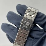 34A jf ap15400 V5 41mm caixa de aco bracelete metal fundo BRANCO cal (5)