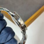 41A 40mm navitimer caixa prateado mostrador azul e branco, bracelete metaL (1)
