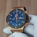41WGF v6f, 45mm chrono,caixa de rose ,mostrador ESQUELETO, bezel de ceramica, pulseira borracha, 7750 (4)
