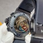 45B v6f, 45mm chrono,caixa de fibra de carbono, mostrador fibra de carbono, bezel fibra de carbono, pulseira borracha, cal (3)