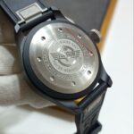 50T m+f, 43mm, caixa ceramic preto fosca,pulseira nylon (2)