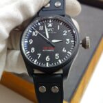 50T m+f, 43mm, caixa ceramic preto fosca,pulseira nylon (4)