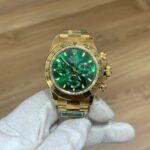 92F King 4130 OURO,,bezel DOURADO,dial VERDE,cal.a4130 ultra fina todo funcional ,aco 904L-18
