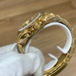 92F King 4130 OURO,,bezel DOURADO,dial VERDE,cal.a4130 ultra fina todo funcional ,aco 904L-6