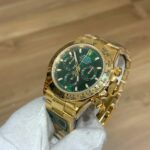 92F King 4130 OURO,,bezel DOURADO,dial VERDE,cal.a4130 ultra fina todo funcional ,aco 904L-8