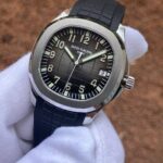176A 3kf,40mm,aquanaut,caixa de aco, mostrador CINZA, borracha preta , clone cal.324 movimento (2)
